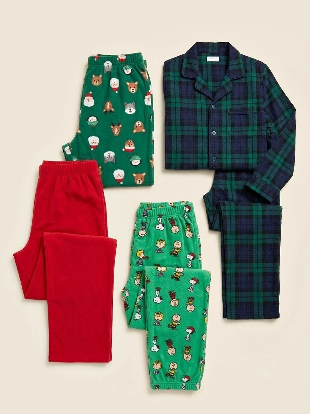Christmas PJ Bundle Size 5T & XS - Old Navy & Carter's